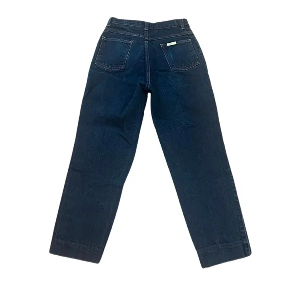 Vintage Sasson High Waist Straight Leg Cropped JeansIndigo BlueW27 x L24.5